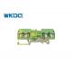 280-837 Spring Cage Ground Terminal Block Connectors Green Color Flaming Retarding Nylon PA66