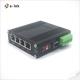 4x10/100/1000M RJ45 Ports Industrial Ethernet Media Converter