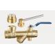 1208 Magnetic and Mechanical Lockable Brass Ball Valve 3 in 1 functions of Meter outlet / Built-in Strainer / Anti-theft