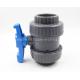 Shutoff Function Water Valves UPVC Double Union Ball Valve with Manual Driving Mode