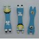 Promotional Micro Injection 3D Cartoon Character Earphone Silicone Cable Winder / Headphone Cord Cable Holder With Logo