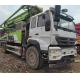Used Zoomlion Concrete Pump Truck 37M With Sinotruk Chassis 1370mm Feeding Height
