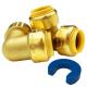 PEX Tubing Lead-free High Quality Three Way Push Fit Fitting with NPT Thread 90 Degrees