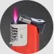 Model NO. DY-F029 Disposable Windproof Gas Lighter with LED and Customized Electronic