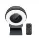 Multifunction 2K Stream Cam Autofocus Webcam Adjustable Ring Light