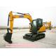 Speed 2.7km/H Hydraulic Crawler Excavator 8 Ton Small Digger 0.33 CMB Bucket Engine 62HP XE80D