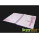 Cardboard Notebooks , Pink / Red Metal Spiral & Hard Paper