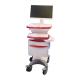 Adjustable Computer Stands Carts ABS Mobile With Working Table Height  890mm-1290mm