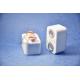 Ivory Electronic Ceramic Components Al2O3 Alumina Ceramic Brazing To Metal Contactor 3.6-3.9g/Cm3