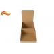 Brown Color Custom Corrugated Boxes Glossy Lamination Surface For Product Display