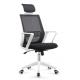 White Mesh High Back Office Chair For Tall People Puncture Proof ISO Approval