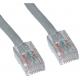 UTP Cat5e Gray Ethernet Patch Cable, Bootless, 6 inch 24AWG