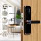 50mm Fingerprint Smart Door Locks Digital Password With Semiconductor Sensor