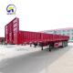 40T 60T Flatbed Cargo Trailer Side Wall Semi Trailer with Wheel Base 7000-8000mm