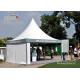 Cream White High Peak Aluminum Tent With PVC Sidewall For Exhibition For Sale