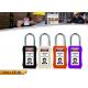 75mm Long Body Colorful ABS Safety Steel Shackle Lockout Padlocks with Keyed Alike