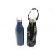 Solid Color Insulated Beer Bottle Holder , Handled Water Bottle Carrier Bag