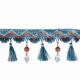 Newest design high quality tassels fringes for curtain decoration
