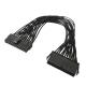Male to Female PSU 24pin ATX Power Supply Extension Cable for Computer Motherboard