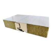 Polyurethane PU Edge Rock Wool Sandwich Panel For Wall Room Fireproof Soundproof