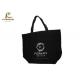 Eco Cotton Canvas Black Tote Shopper Bag Handled Style Customized Logo Printing