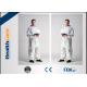 Microporous Disposable Protective Coveralls / Disposable All In One Suits OEM