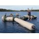 Strong Inflatable Water Trampoline Combo With Slide , Inflatable Water Games
