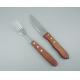 Jumbo steak knife and fork with Wooden Handle