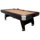 Standard Size 8FT Billiards Game Table Metal Corner With Camel Brown Cloth