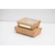 Custom Printed Kraft Paper Food Packaging Box Take Away For Lunch Salad Cake Pastries