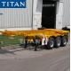 TITAN tri axle 40-60T container transport skeletal trailer for sale