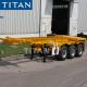 TITAN tri axle 20/40ft  shipping container chassis trailer price