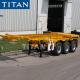 TITAN tri axle 40-60T container transport skeletal trailer for sale