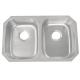 29 Inch Double Bowl Kitchen Sink With 15 Mm Radius Curved Corners