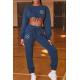 Long Sleeve Sportswear Tracksuits Women Fitness Casual Loose Fitting Tracksuits