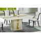 luxury modern rectangle marble dining room furniture table