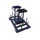 weight racks for standard plates and bar storage, barbell plates storage cart