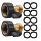 ANSI 3/4 Inch Brass Compression Fitting With Rubber Washers