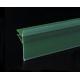 Green PVC Data Strip Sign Holder for Mall Shelves And Price Tag Inserted