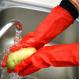 S Waterproof Anti Oil Unlined Rubber Gloves