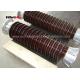 Brown Color Station Post Insulators For 110kV Substations Metric Pitch