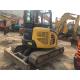 12V Voltage second Hand Mini Diggers Komatsu PC55MR - 2 With 72 Ah Battery