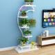 Indoor Plant Stand Display Shelf Iron 4 Tier 3 Step Flower Pot Stand Multi-Layer