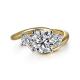18K 14K 10K Real Gold Customized China Factory 1 Carat 2 Carat DEF VVS VS Lab Grown Diamond Engagement Ring