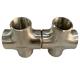 4 Way Titanium Pipe Fittings Titanium Tube Fittings ASME B16.9 Rade 5  For Medical