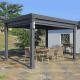 10x10 Aluminum Retractable Pergola Villa Garden Leisure Shade Outdoor Pavilion