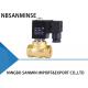 P4 Mini Brass / SS 316 Electric Solenoid Water Valve Pilot Operated Action