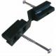 Slip Resistance Black WPC Accessories Plastic Fixing Clip For Decking Board