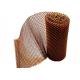 Flexible Copper Color Metal Mesh Fabric , Metal Coil Drapery For Room Divider