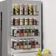 Super Space-Saving Magnetic Spice Rack for Refrigerator Strong Magnet Metal Material